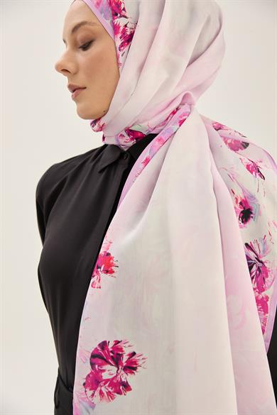 ARUS FLOŞ VİSKON 70*190CM ŞAL - PEMBE 