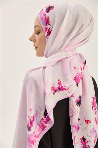 ARUS FLOŞ VİSKON 70*190CM ŞAL - PEMBE 