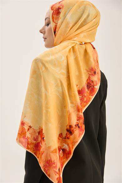 ARUS FLOŞ VİSKON 70*190CM ŞAL - TURUNCU 