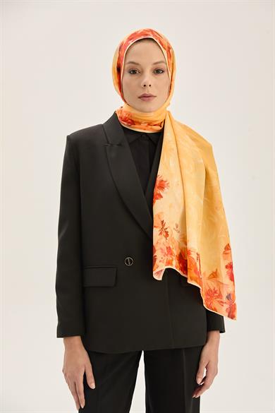 ARUS FLOŞ VİSKON 70*190CM ŞAL - TURUNCU 