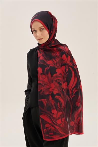 ARYA FLOŞ VİSKON 70*190 CM ŞAL - BORDO