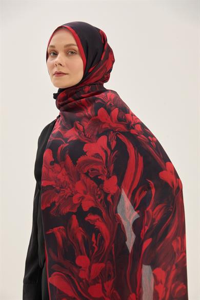 ARYA FLOŞ VİSKON 70*190 CM ŞAL - BORDO