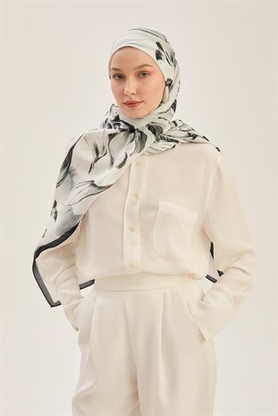 ARYA FLOŞ VİSKON 70*190 CM ŞAL - EKRU