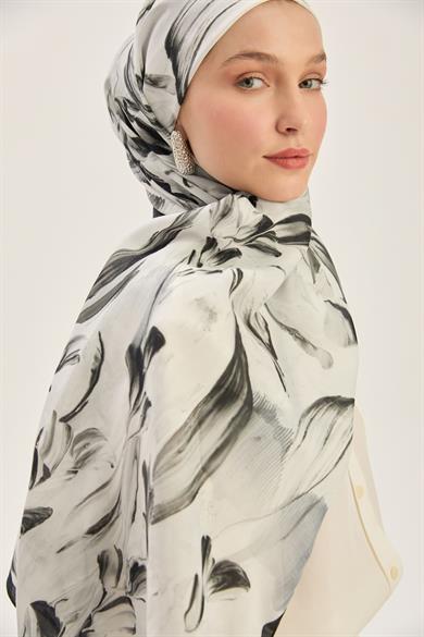 ARYA FLOŞ VİSKON 70*190 CM ŞAL - EKRU