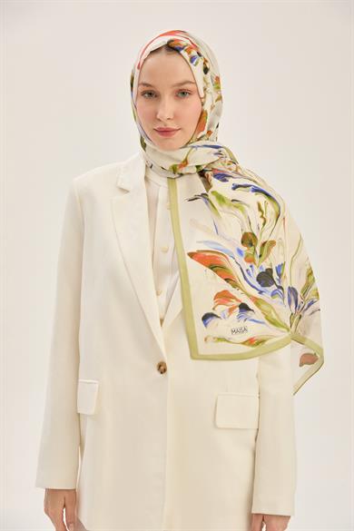 ARYA FLOŞ VİSKON 70*190 CM ŞAL - YEŞİL