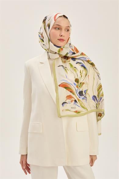 ARYA FLOŞ VİSKON 70*190 CM ŞAL - YEŞİL