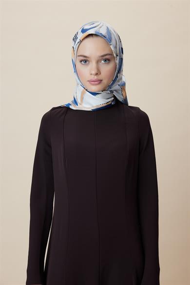 ATOL TİVİL İPEK EŞARP 90*90 CM - AÇIK MAVİ