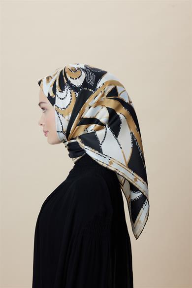ATOL TİVİL İPEK EŞARP 90*90 CM - GOLD