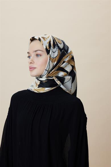 ATOL TİVİL İPEK EŞARP 90*90 CM - GOLD