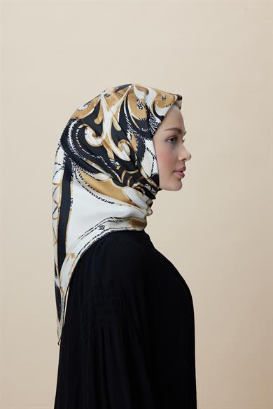 ATOL TİVİL İPEK EŞARP 90*90 CM - GOLD