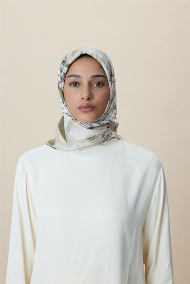 ATOL TİVİL İPEK EŞARP 90*90 CM - HAKİ