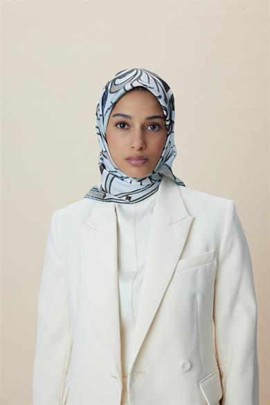 ATOL TİVİL İPEK EŞARP 90*90 CM - MİNT YEŞİLİ