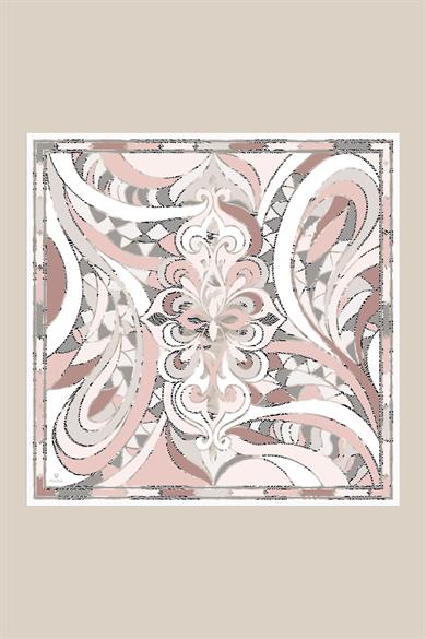 ATOL TİVİL İPEK EŞARP 90*90 CM - PUDRA PEMBE