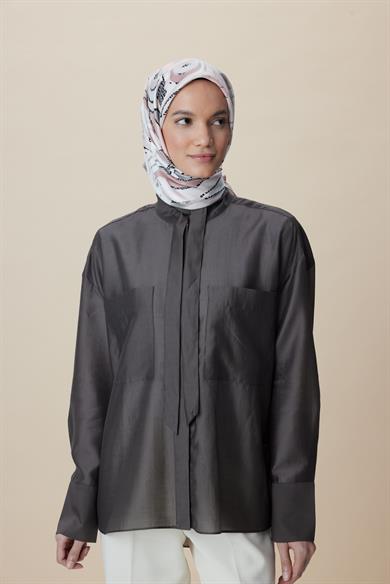 ATOL TİVİL İPEK EŞARP 90*90 CM - PUDRA PEMBE