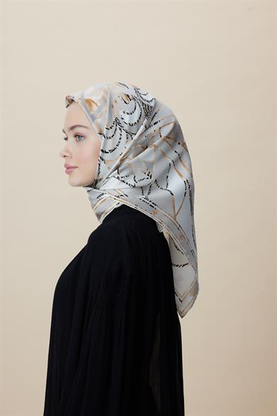 ATOL TİVİL İPEK EŞARP 90*90 CM - TAŞ