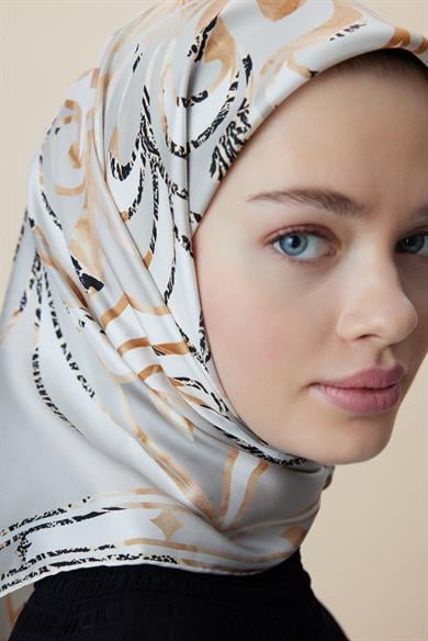 ATOL TİVİL İPEK EŞARP 90*90 CM - TAŞ