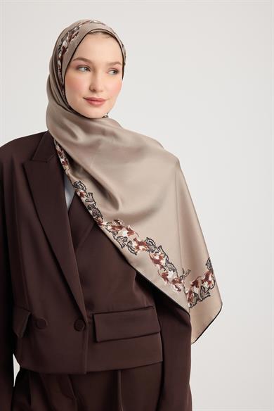 BADE MULBERRY İPEK ŞAL 70*190 CM - CAMEL