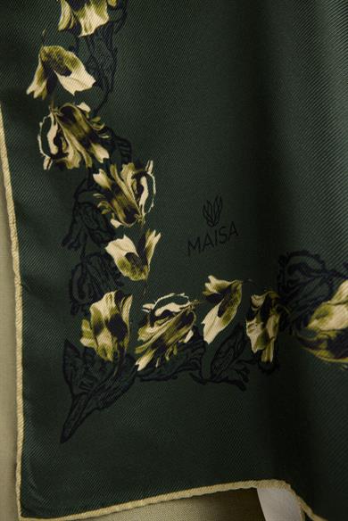 BADE MULBERRY İPEK ŞAL 70*190 CM - YEŞİL