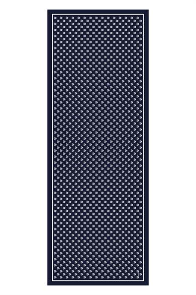 BİRCE PAMUK İPEK ŞAL 70*190 - LACİVERT