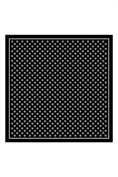 BİRCE TİVİL İPEK EŞARP 90*90 - SİYAH