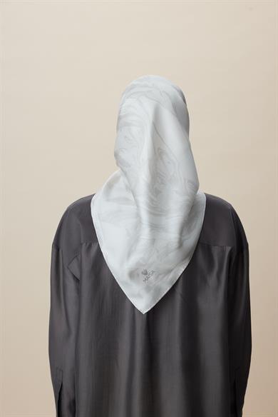 BUĞU MULBERRY İPEK EŞARP 90*90 CM - BEJ