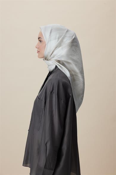 BUĞU MULBERRY İPEK EŞARP 90*90 CM - BEJ