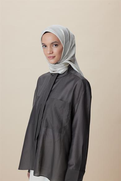 BUĞU MULBERRY İPEK EŞARP 90*90 CM - BEJ