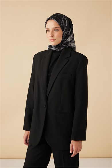 CEVLAN MULBERRY İPEK EŞARP 90*90 CM - ANTRASİT