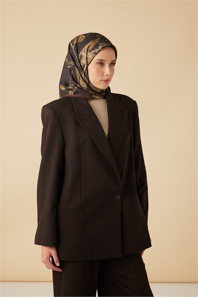 CEVLAN MULBERRY İPEK EŞARP 90*90 CM - HAKİ