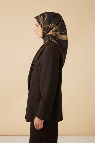 CEVLAN MULBERRY İPEK EŞARP 90*90 CM - HAKİ