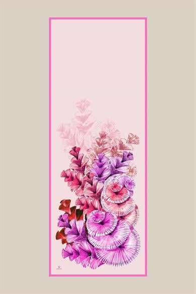 DEVRAN FLOŞ VİSKON ŞAL 70*190 CM - PEMBE