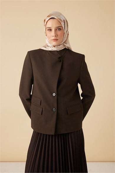 DEVRAN TİVİL İPEK EŞARP 90*90 CM - BEJ