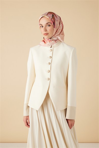 DEVRAN TİVİL İPEK EŞARP 90*90 CM - PEMBE