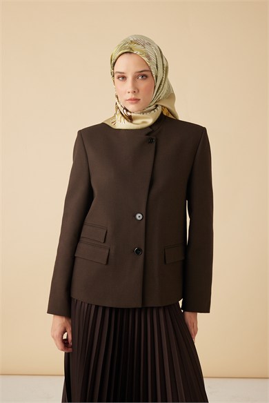 DEVRAN TİVİL İPEK EŞARP 90*90 CM - YEŞİL