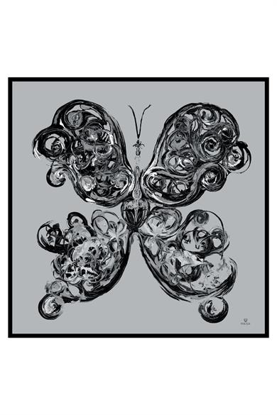 DİDE TİVİL İPEK EŞARP 90*90 – GRİ