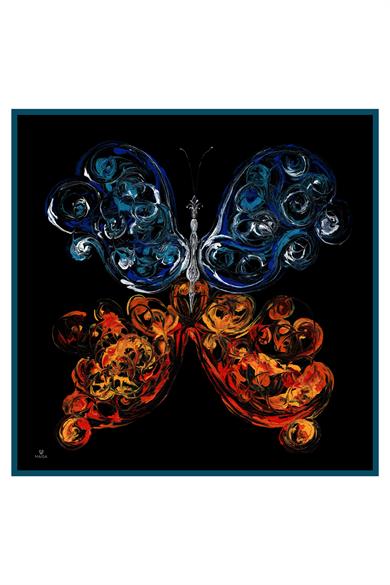 DİDE TİVİL İPEK EŞARP 90*90 – SİYAH