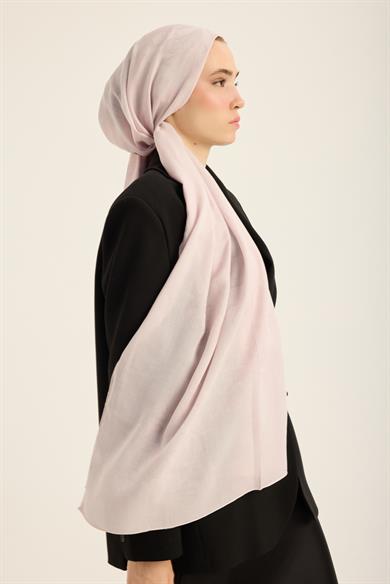 DURU İPEK PAMUK TENSEL ŞAL 70*190 CM - AÇIK PEMBE