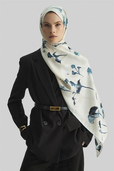 EFLİN MULBERRY İPEK ŞAL 70*190 CM - AÇIK BEJ