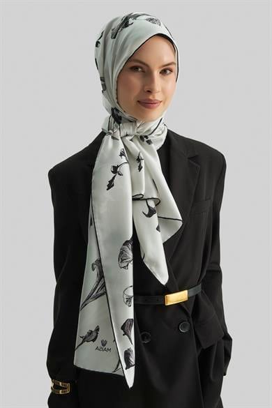 EFLİN MULBERRY İPEK ŞAL 70*190 CM - EKRU