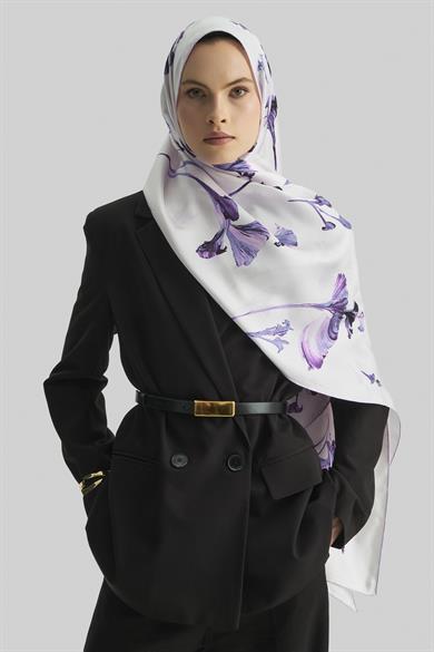 EFLİN MULBERRY İPEK ŞAL 70*190 CM - LİLA