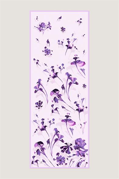 EFLİN MULBERRY İPEK ŞAL 70*190 CM - LİLA