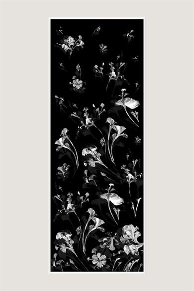 EFLİN MULBERRY İPEK ŞAL 70*190 CM - SİYAH