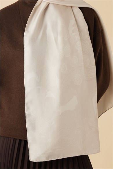 EFNA MULBERRY İPEK ŞAL 70*190 CM - BEJ