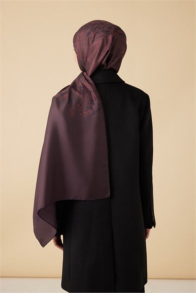EFNA MULBERRY İPEK ŞAL 70*190 CM - BORDO