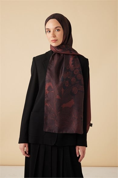 EFNA MULBERRY İPEK ŞAL 70*190 CM - VİŞNE