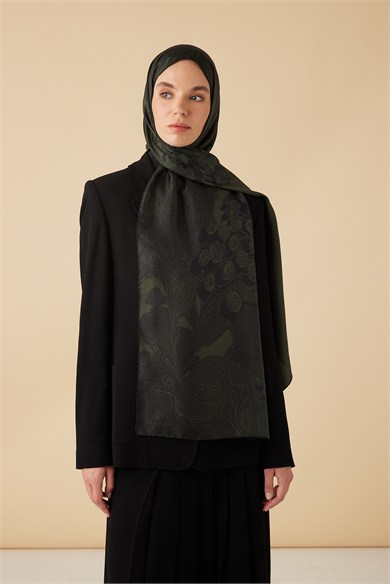 EFNA MULBERRY İPEK ŞAL 70*190 CM - YEŞİL
