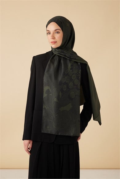 EFNA MULBERRY İPEK ŞAL 70*190 CM - YEŞİL