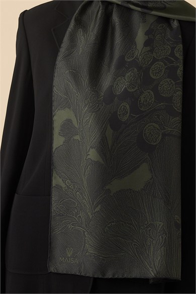 EFNA MULBERRY İPEK ŞAL 70*190 CM - YEŞİL