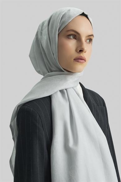 EFRAZ PAMUK İPEK ŞAL-AÇIK GRİ