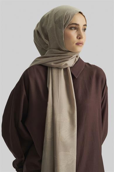 EFRAZ PAMUK İPEK ŞAL-BEJ